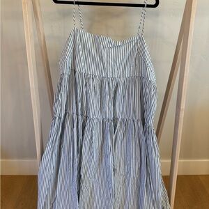 J. Crew Dress in Navy and White Stripes